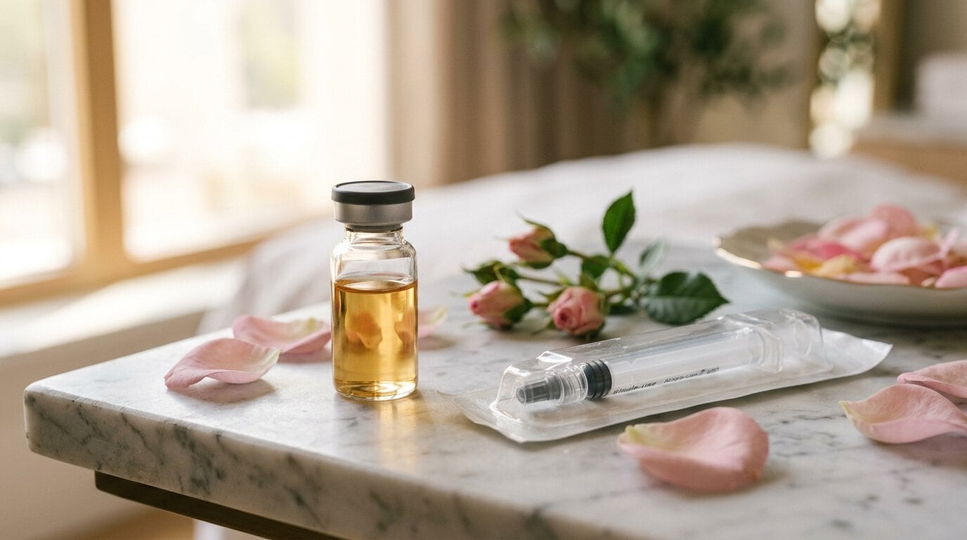 Profhilo hyaluronic acid bioremodeling treatment vial and syringe
